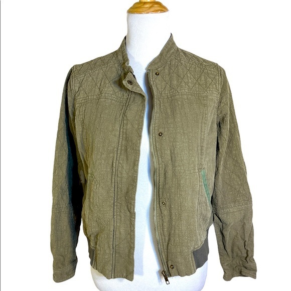 Skies Are Blue Jackets & Blazers - Skies are Blue olive green jacket